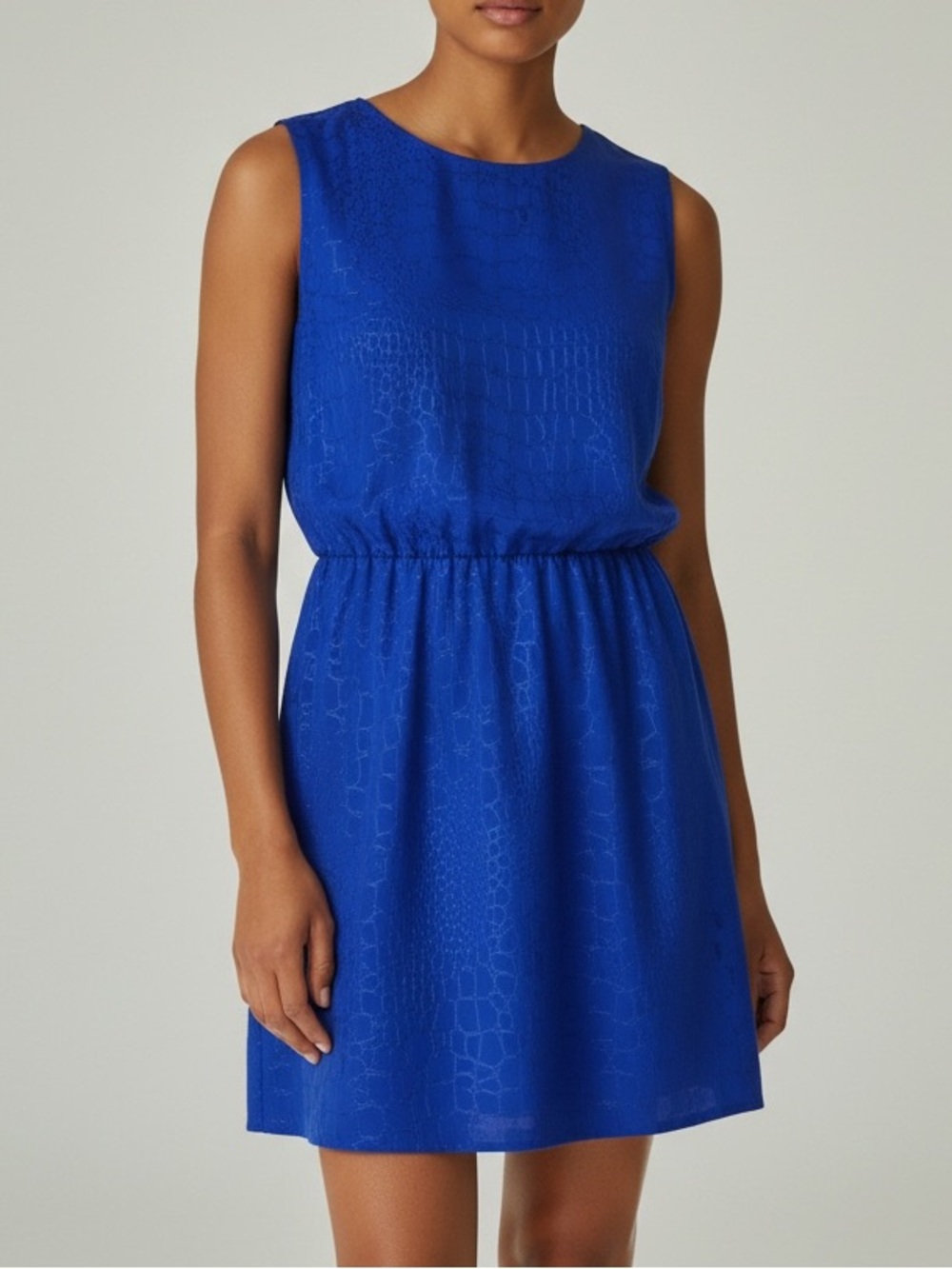 Aritzia T. Babaton Sleeveless Silk Mini Dress Royal Blue